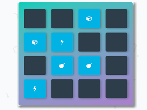 a boardgame with cards revealed